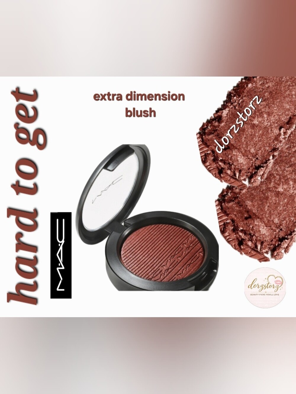 MAC • Extra Dimension Blush • HARD TO GET • 0.14 oz Full Size • New in Box